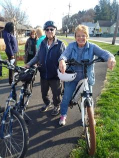 Bikers and Gordon at Ribbon Cutting Ceremony